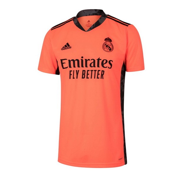 Tailandia Camiseta Real Madrid Segunda Equipación Portero 2020-2021 Naranja